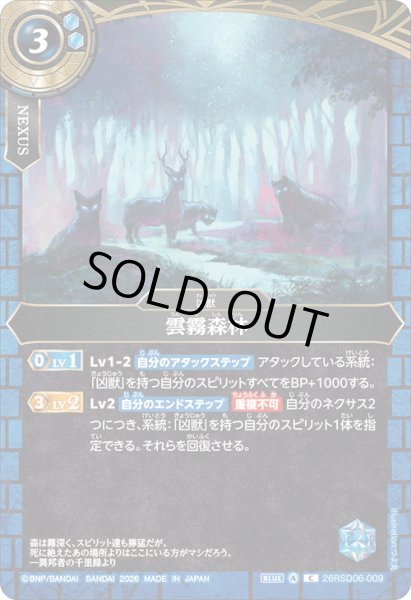 画像1: 雲霧森林[BS_26RSD06-009_C]【26RSD06収録】 (1)