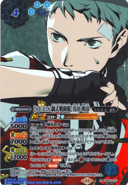 画像1: 【SECRET】［S.E.E.S.制式戦闘服］真田 明彦[BS_CB33-010_M]【CB33収録】 (1)