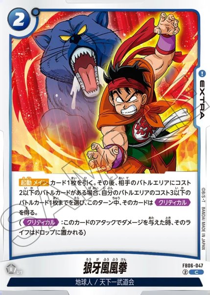 画像1: 狼牙風風拳[DBF_FB06-047_C] (1)