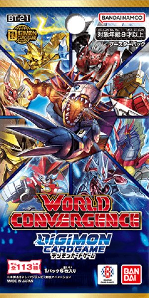 画像1: WORLD CONVERGENCE【BT-21】(1BOX・24パック入)デジモンカードゲーム[新品商品] (1)