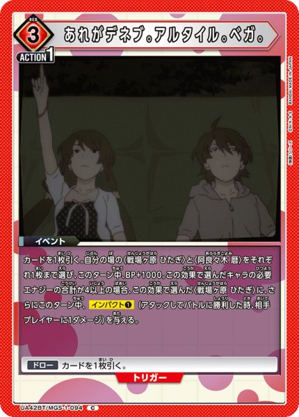 画像1: あれがデネブ。アルタイル。ベガ。[UA_UA42BT/MGS-1-094_C] (1)