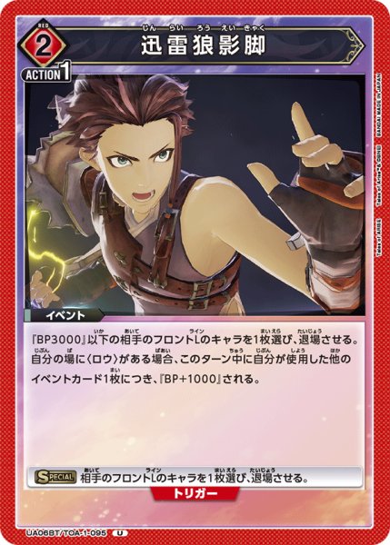 画像1: 迅雷狼影脚[UA06BT/TOA-1-095U] (1)