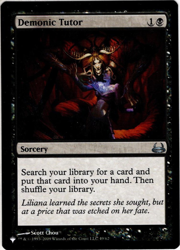 【ENG】悪魔の教示者/Demonic Tutor [MTG_DDC_049U]【ミステリーブースター】