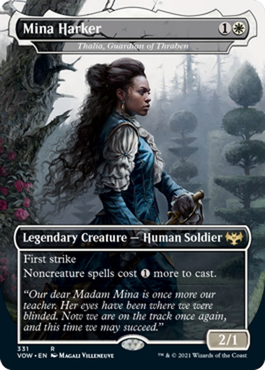 MTG WMCQ　プロモ スレイベンの守護者、サリア Foil】《スレイベンの守護者、サリア/Thalia, Guardian of